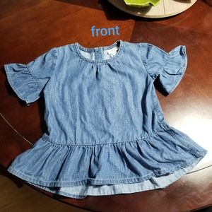 5T Girls Cat & Jack Denim Blouse